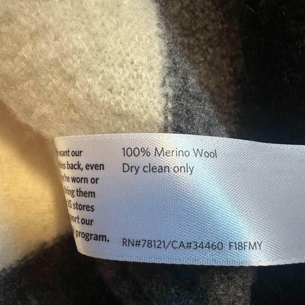 Eileen Fisher Merino Wool Long Cardigan Sweater XL NWT Colorblock Luxury - Picture 6 of 8